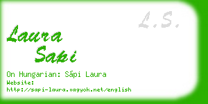 laura sapi business card